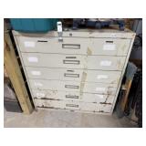6 Drawer Lateral File Cabinet with Misc.