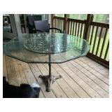 Glass Top Patio Table