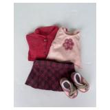 American Girl Petals and Plaid Outfit