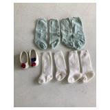 American Girl Shoes, Stockings and Cart