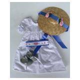 American Girl Straw Hat and Brocade