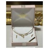 Vintage Austrian Crystal Necklace & Earring Set