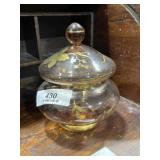 Pink Glass Apothecary Jar