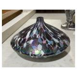 Hand Blown Confetti Art Glass Vase