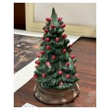 Miniature Ceramic Christmas Tree with Stand