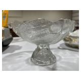 Ornate Scalloped Edge Pedestal Bowl