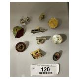 Lot of 10 Masonic Pins