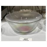 Vintage Pink & Yellow Indonesia Serving Bowl