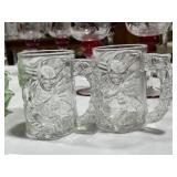 2 Vintage Glass Batman Mugs