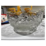 Orante Led Crystal Scalloped Edge Bowl