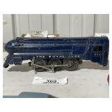 The Royal Blue Metal Train Engine