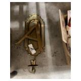 Heavy Brass Candle Holder & Letter A