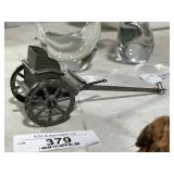 Antique Metal Horse Cart