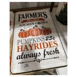 Large Farmers Market Sign