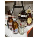 Collection of Beer Bottles & Glasses