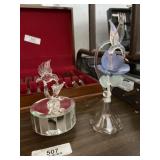 Crystal Hummingbird Bell & Musical Centerpiece