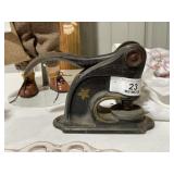 Antique Iron Office Stamp