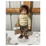 Collectible Newspaper Boy Doll