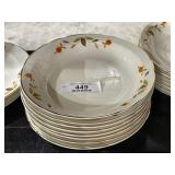 Set of 8 Jewel Tea Shallow Bowls