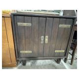 2 Door Wood Cabinet with Shelf