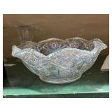 Ornate Carnival Glass Bowl