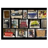 LARGE COLLECTION OF VINTAGE LIGHTERS, VINYL ALBUMS & MORE
