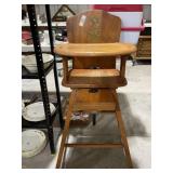 Breshahan Solid Maple Antique High Chair