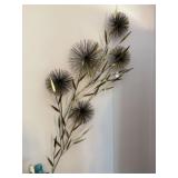 Vintage Floral Wall Sculpture