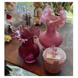 3 Fenton Art Glass Pieces