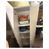 2 Door Cabinet & Kitchenware