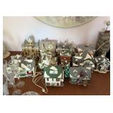 12 Porcelain Christmas Houses
