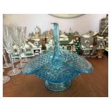 Blue Glass Basket