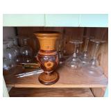 Misc. Barware & Wood Vase