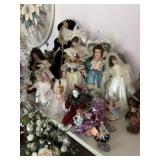 Large Lot of Collectible Porcelain Dolls