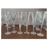6 Waterford Crystal Flutes