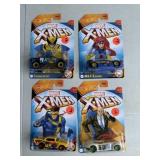 4 Marvel X-Men Hot Wheels Cars