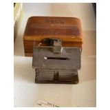 Log Cabin Coin Bank & Trinket Box.