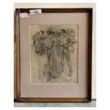 Framed Vintage Harrison Fischer Print