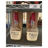 2 Makers Mark Bottles