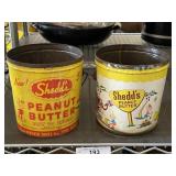 2 Peanut Butter Tins