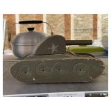 Wood Pull Toy Tank