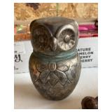 Italian Silver Plate 1968 Owl Bank
