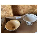 2 Footed China Dishes