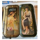 2 Coca Cola Collector Trays
