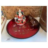 Santa Claus IN Tray, Opryland Ashtray & More