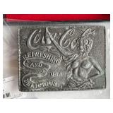 Coca Cola Refreshing & Delicious Belt Buckle