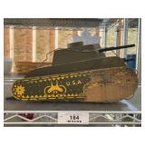 Wood Army Tank Pull Toy