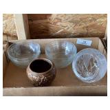 Pressed & Etched Glass Bowls