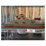 Wood Keystone Battleship with Airplane