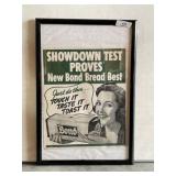 Framed Showdown Bread Ad Poster